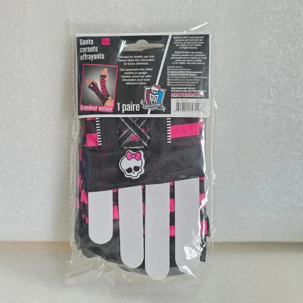 Monster High Creeptastic Corset Gloves Child Size Mattel 2014 New 1 pair